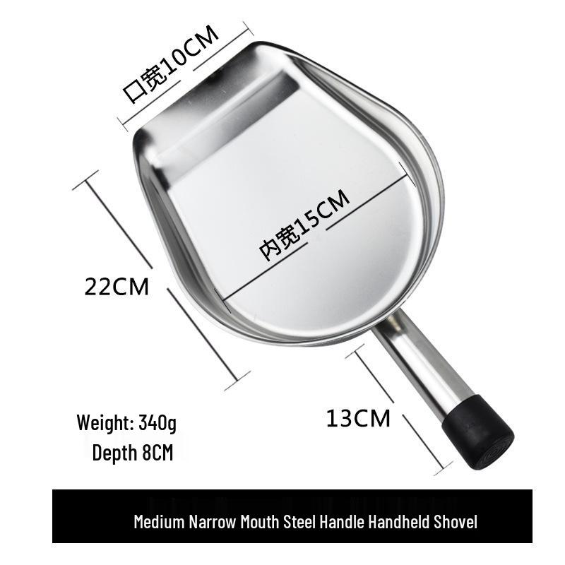 Sturdy Handheld Stainless Steel Shovel for Desktop and Bedding Cleaning