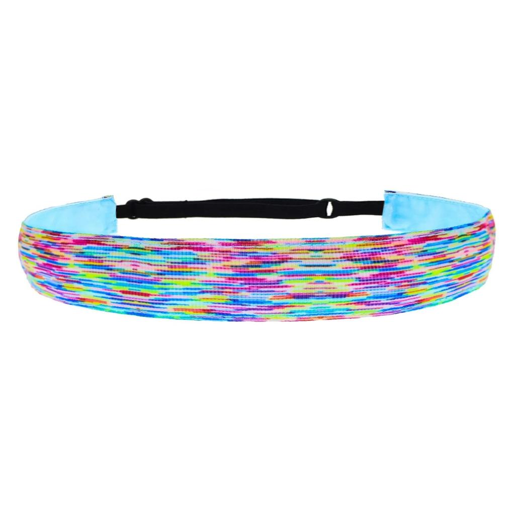 Sports Headband Stretch Elastic Gym Fitness Running Yoga Hair Bands Adjustable Non-slip Tennis Headwrap Outdoor Sports Sweatband