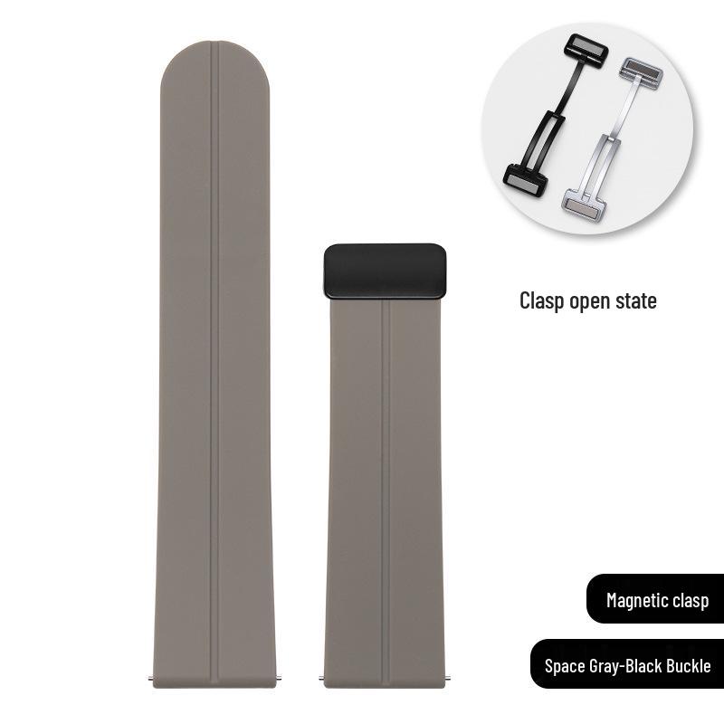 

Huawei GT5 Pro Magnetic Folding Silicone Sport Watch Band 22mm