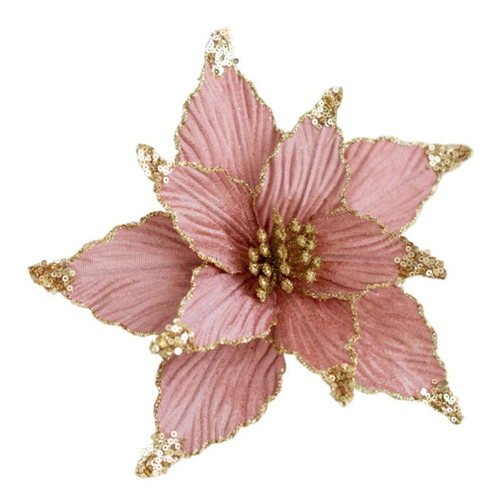 P Handmade Artificial Flower Oranment Easy To Use Xmas Decorative Flowers  Home Decor