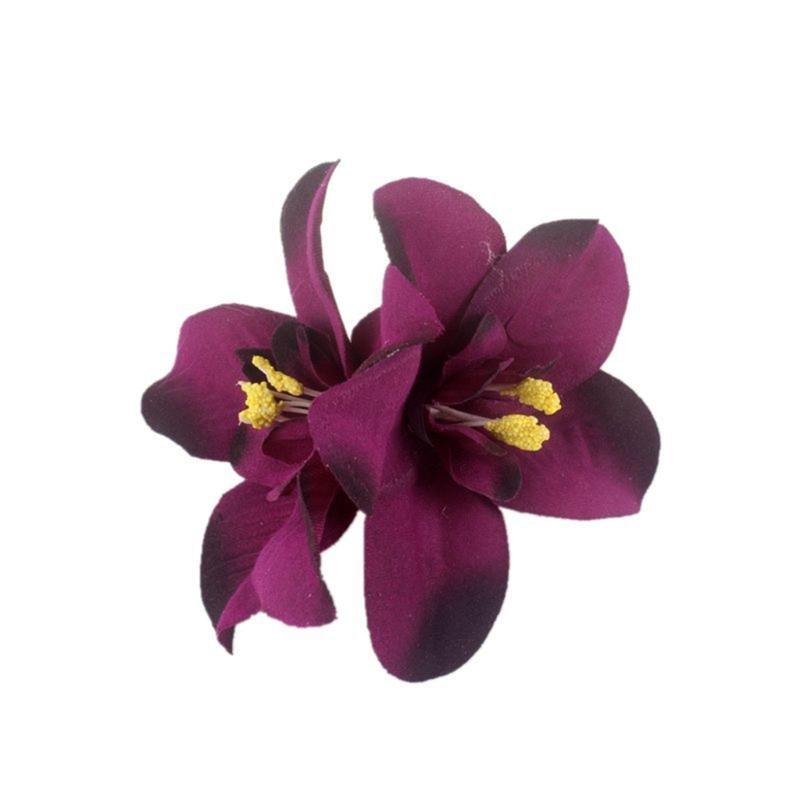 

Bride Side Clip Orchid Hair Barrettes Ins-Style Party Hair Clips for Women Girl фіолетовий