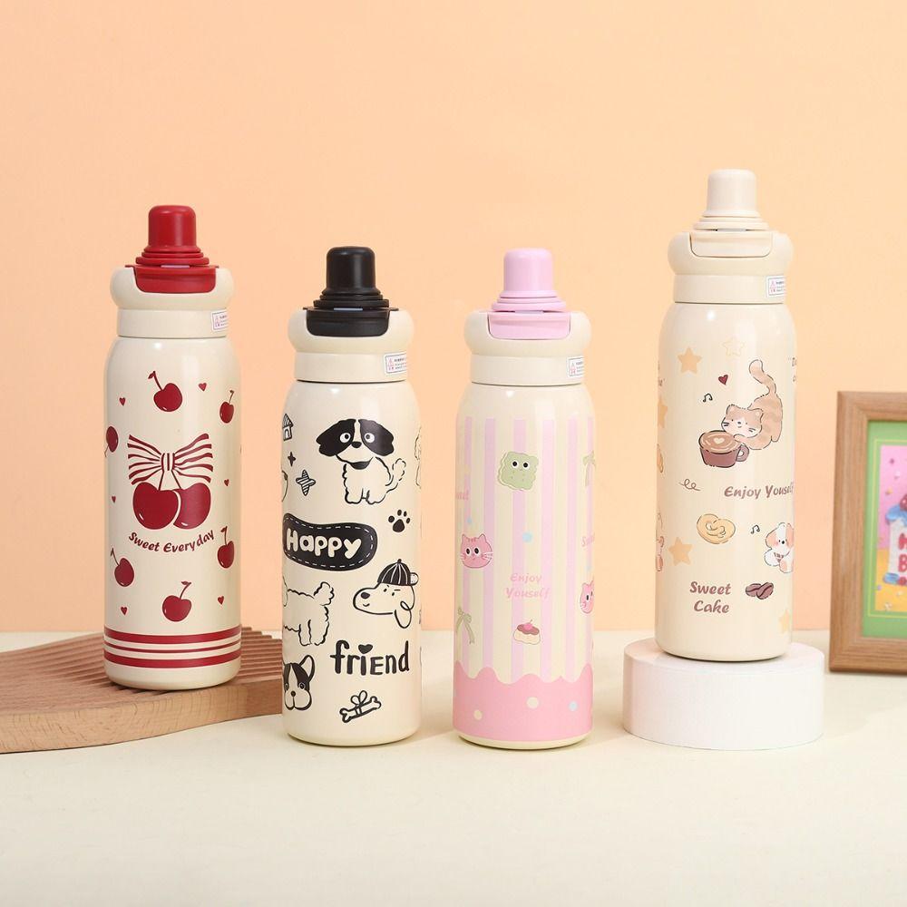 Drinking Kettle Cartoon Vacuum cup Leak Proof Coffee Thermos Mug  New Year Gift