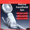 Mechanical Armor Handheld Fan With Usb Rechargeable Battery For Outdoor Travel