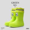 Fashion Women's Rain Boots Trendy Mid Calf Rainboots Waterproof Garden Shoes for Women Outdoor Non Slip Rubber Galosh Botas Lluvia Mujer