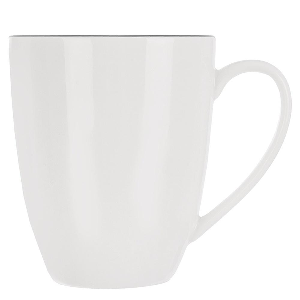 Kubek Porcelanowy Biały Na Napoje Do Picia Kawy Herbaty Ziół 390 Ml