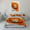 Lion Face with Flames. Bedding Sets Duvet Cover Sets Duvet Covers Pillowcases(1*Duvet Cover 2*Pillowcases Without Duvet Insert)