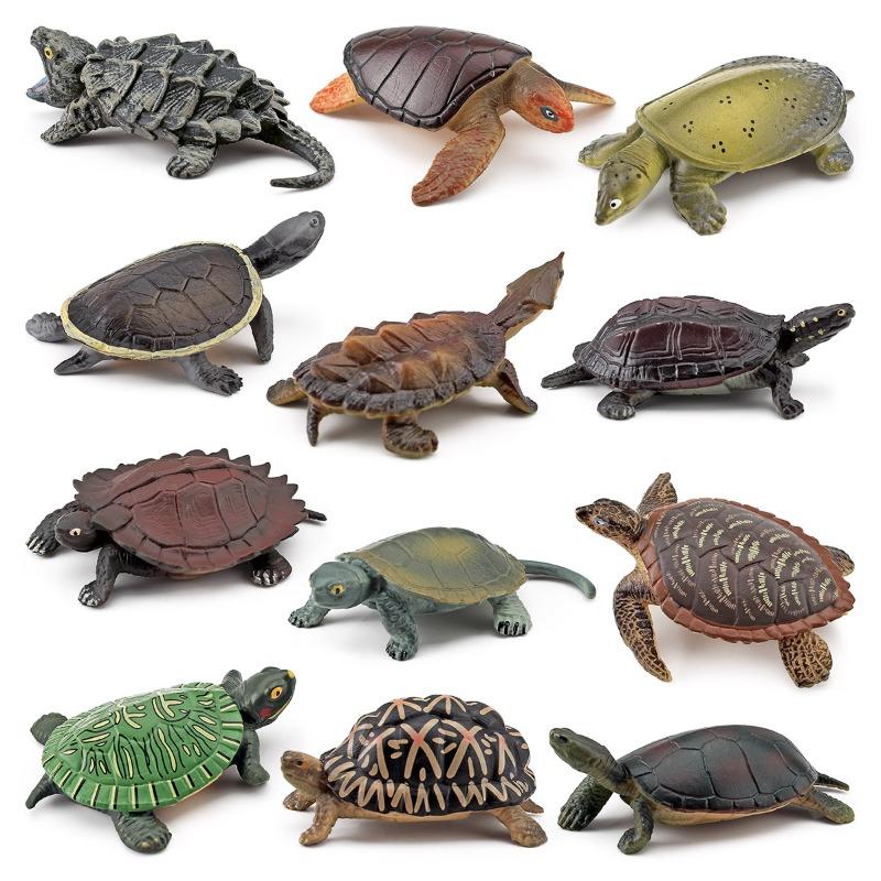 Simulated Turtles Fridge Magnets Artificial Tortoise Models Snapping Turtle Grass Tortoise Fridge Stickers Children Gifts