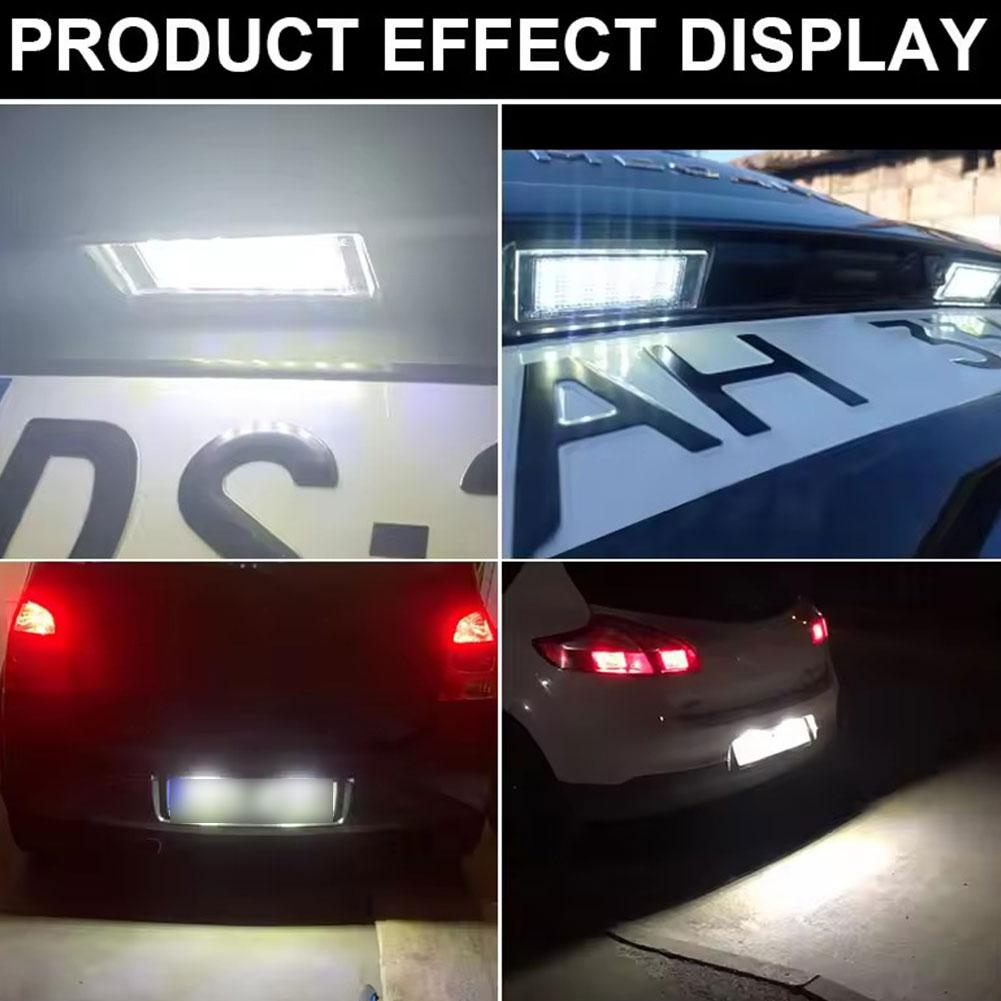 2 Stück LED-Kennzeichenbeleuchtung für Renault Clio, Laguna 2, Megane 3, Twingo, Master, Vel Satis, Wind, Trafic, Twizy