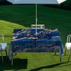 Outdoor Rectangular Table Cover With Starry Sky Sand Flow Waterproof Elastic Edge Patio Garden Dining