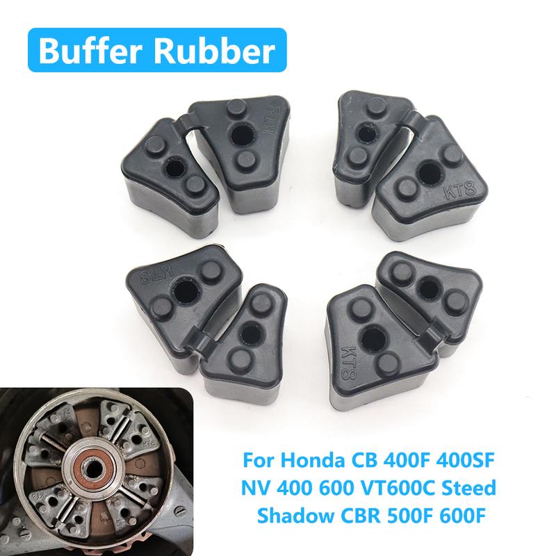 Для Honda CB 400F 400SF NV 400 600 VT600C Steed Shadow CBR 500F 600F Мотоцикл Амортизатор ступицы Привод заднего колеса Комплект резиновых демпферов