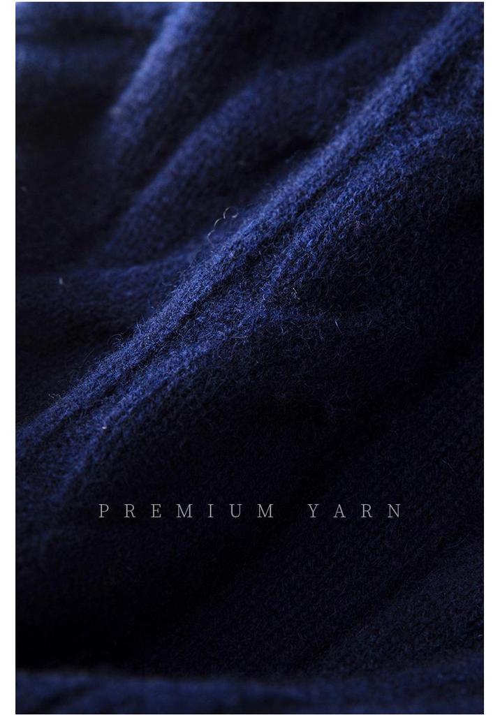 Women's Wool Double Zipper Cable Knit Cardigan - Autumn/Winter Fashion Coat
