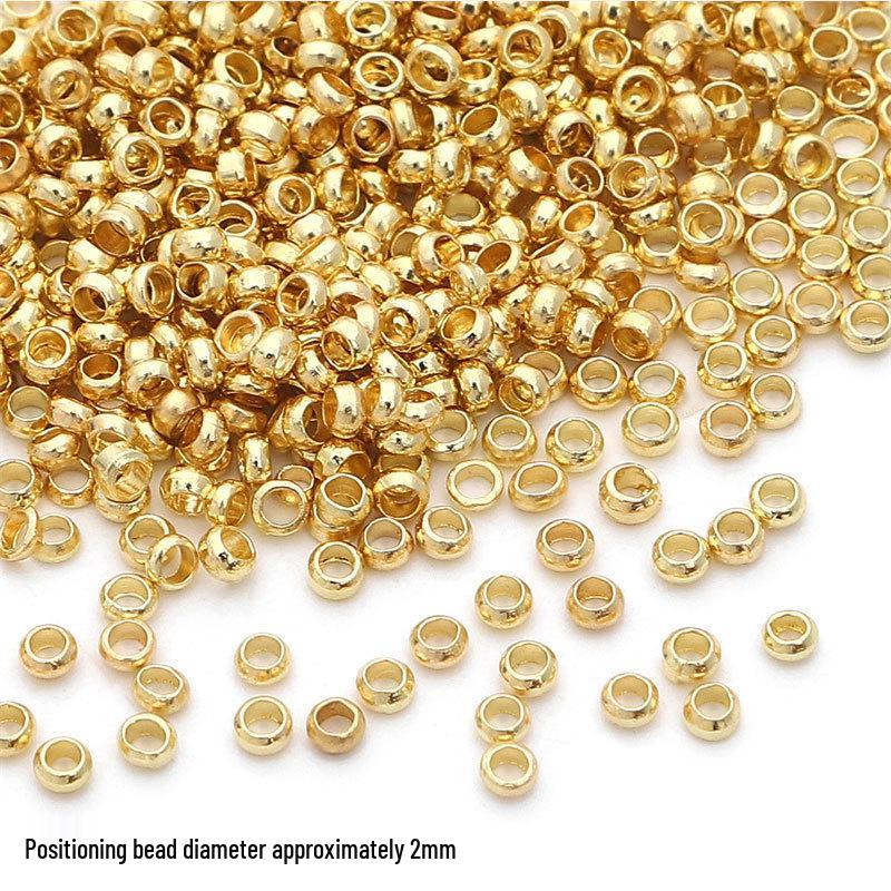 Copper 2.0 Gold & Silver Necklace Fixing Clip End Tube DIY Beading Accessory