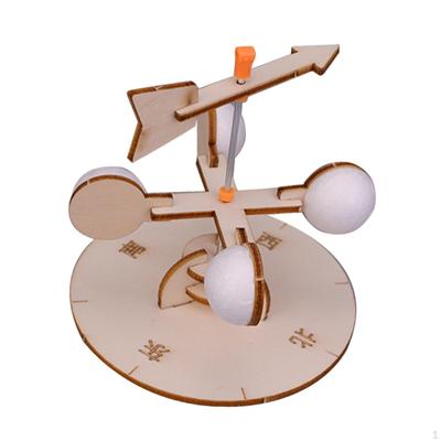 Wood Science Wind Vane Toy Model Kits Handicrafts Assembled Creativity Measuring Tools 3D