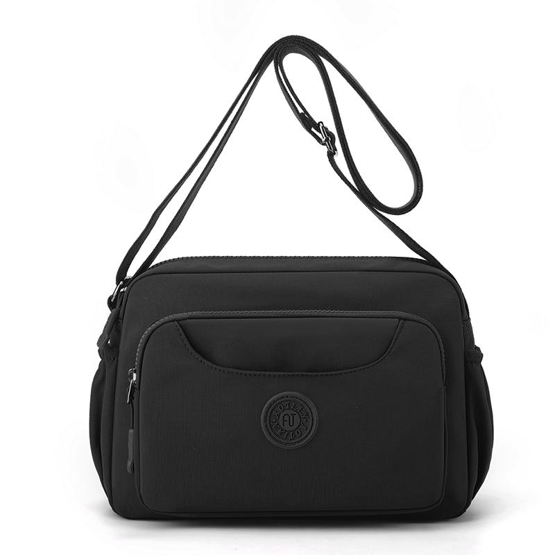 Women's Multi-Layer Shoulder Bag Solid Color Crossbody Bag Mother Bag