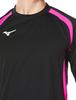 Volleyball Game Shirt, Long Sleeve, Moisture-Wicking, Quick-Drying, Junior Available, V2MA2123, Unisex, Black x Magenta, XS