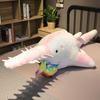 Simulated Megalodon Doll Plush Toy Big Shark Doll Girl Sleeping Pillow Doll Children Holiday Gift