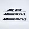Nové písmená XDrive30d Znak na kufor Odznak Pre BMW X6 E71 F16 E72 G06 Nálepky Nápisy Príslušenstvo