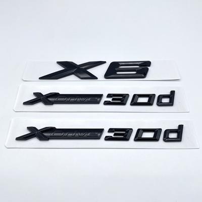 New Letters XDrive30d Trunk Emblem Badge For BMW X6 E71 F16 E72 G06 Stickers Lettering Accessories