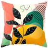 Student Lunch Break Pillow Bedroom Bedside Back Pillow Plant Flower Print Pillow Case Sofa Cushion