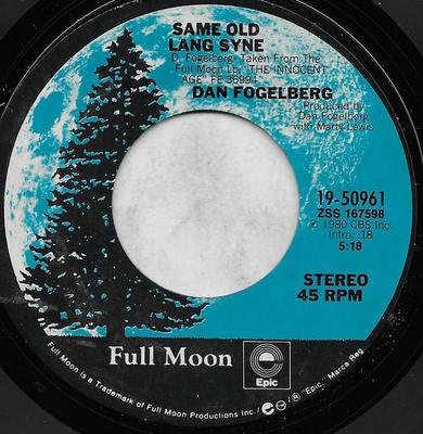 7palcový záznam DAN FOGELBERG Same Old Lang Syne 1950961 EPIC FULL MOON 1980 US Rock Použitý