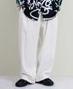 Deumakeu Corduroy Real Wide One-Pleat Pants White