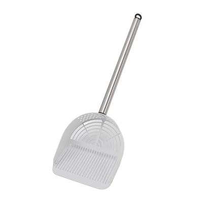 Cat Litter Scoop Stainless Steel Long Handle Half Round Shovel Pet Sand Sifter Poop Scooper for