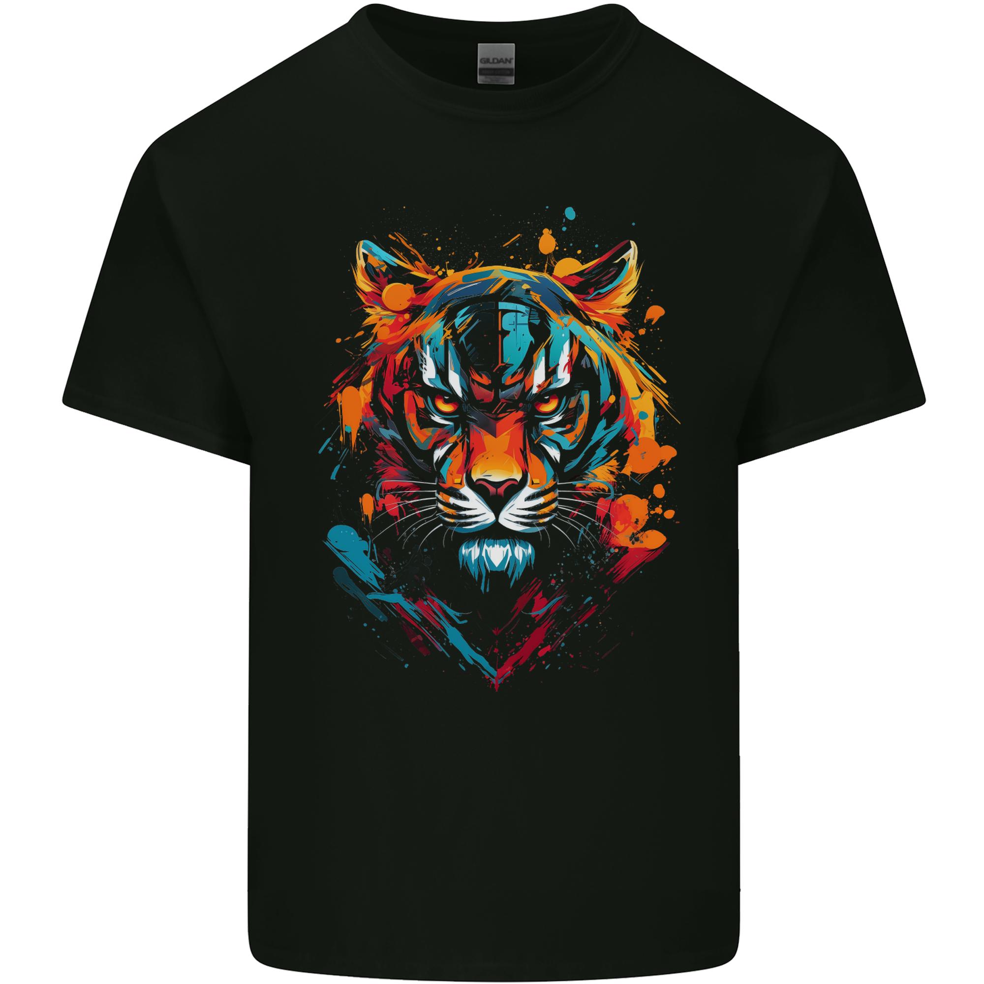 Grafitti Tiger Unisexs Light Cotton TShirt S