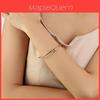 Titanium Steel Minimalist Infinity Knot Bracelets For Men And Women With 18k Gold Plating