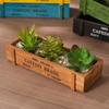 Retro Garden Plant Pot Vintage Wooden Storage Box for Sundries Stationery Pen Box Succulents Flower Pots Balcony Home Decoration