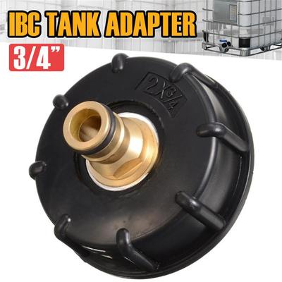 IBC Schlauchadapter Wassertankanschluss S60*6 3/4" Standard Grobgewinde Langlebiger Gartenauslauf Kugelhahn IBC Tote Container