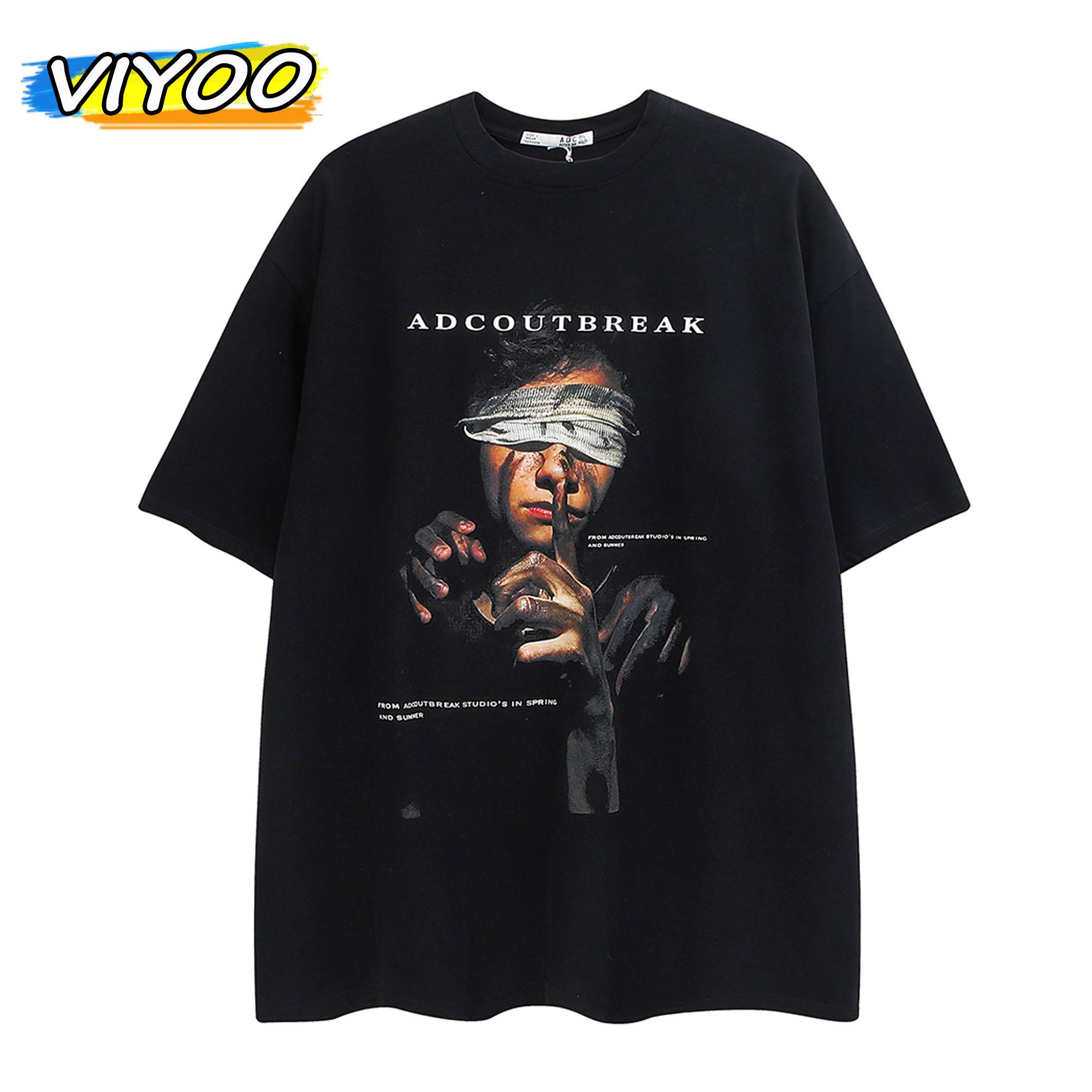 

Женские мужские хлопчатобумажные футболки с коротким рукавом Футболки с графическим рисунком Готический хип-хоп Y2K Топы Блузка Корейское лето 2023