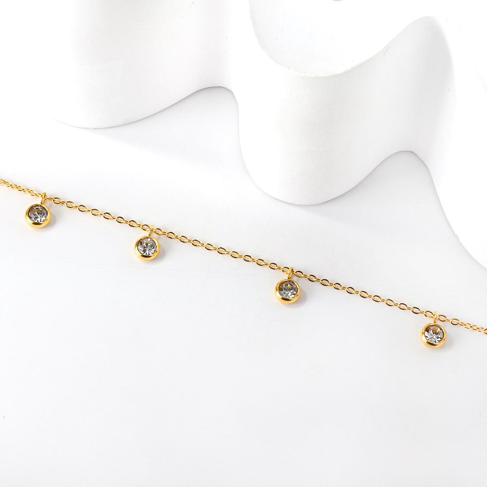 Fashionable Cross Ankle Bracelet Fade Resistant Minimalist Elegant Women Foot Jewelry