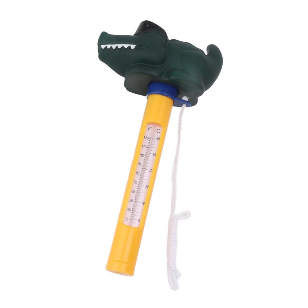 Floating Pool Thermometer Large Size Easy Read Cartoon Thermometer with String for Water