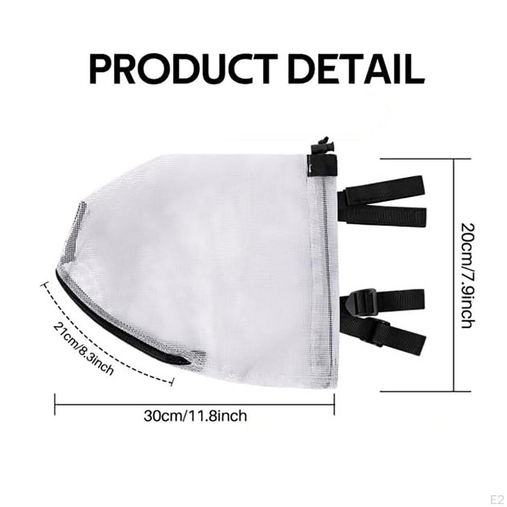 Dog Muzzle Protective Cover Anti Biting Comfortable Adjustable Nylon for Hiking Training Walking