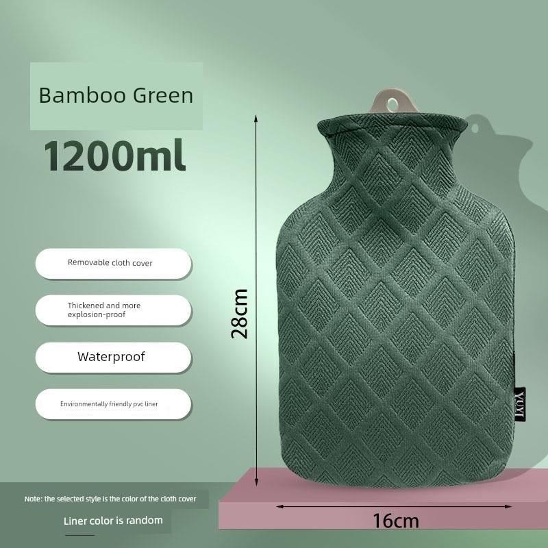 Hot Water Bottle for Hot Compresses, Large and Thickened, Suitable for Women, Can Be Filled with Water to Warm the Stomach, Waist, and Bed