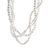 Twisted Layered Pearl Choker Necklace for Women - Elegant Korean Style Sweater Chain.