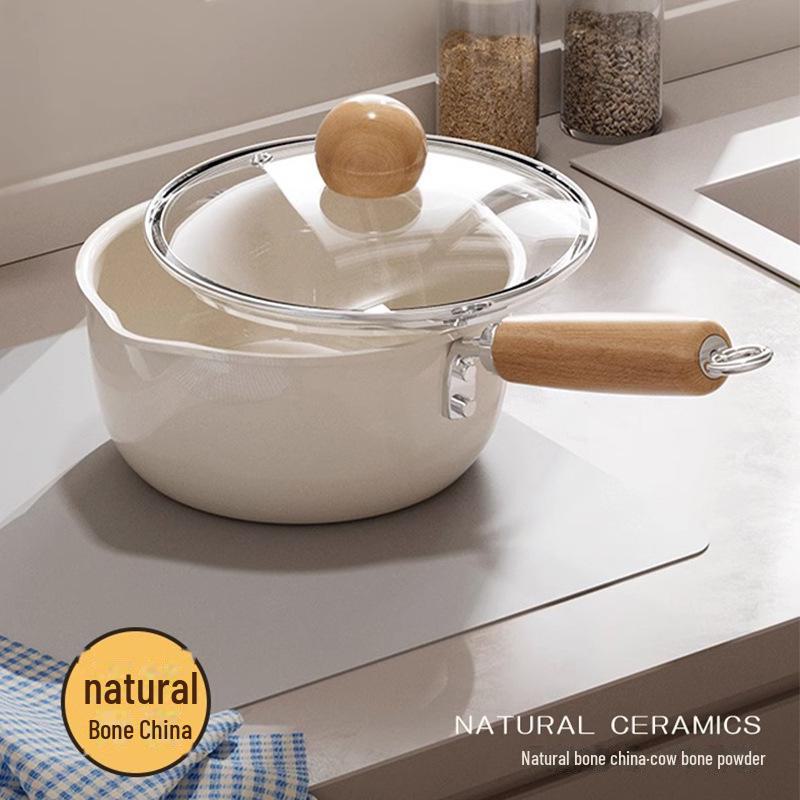 Vielseitiger Milch- und Nudeltopf aus Keramik für den Herd