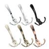 Durable 3 Hooks Coat Hook Zinc Alloy Wall Mounted Triangular Hooks Strong Load-bearing Capacity Stable Hat Wall Hanger Bedroom