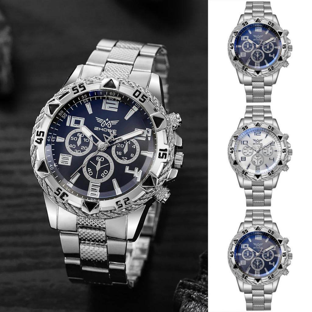 Vanntett lysende løpevekkerklokke for menn