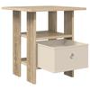 Nightstand Set of 2 Sonoma Oak Finish 41 x 40 x 45 cm Engineered Wood
