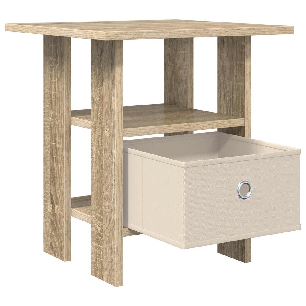 Nightstand Set of 2 Sonoma Oak Finish 41 x 40 x 45 cm Engineered Wood
