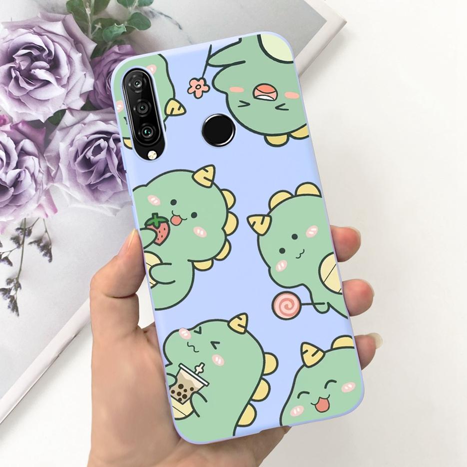 For Huawei P30 Lite Case Cute Dinosaur Cartoon Cover Soft TPU Phone Case For Huawei P30 Pro P 30 Lite P30Lite Shell Fundas Coque