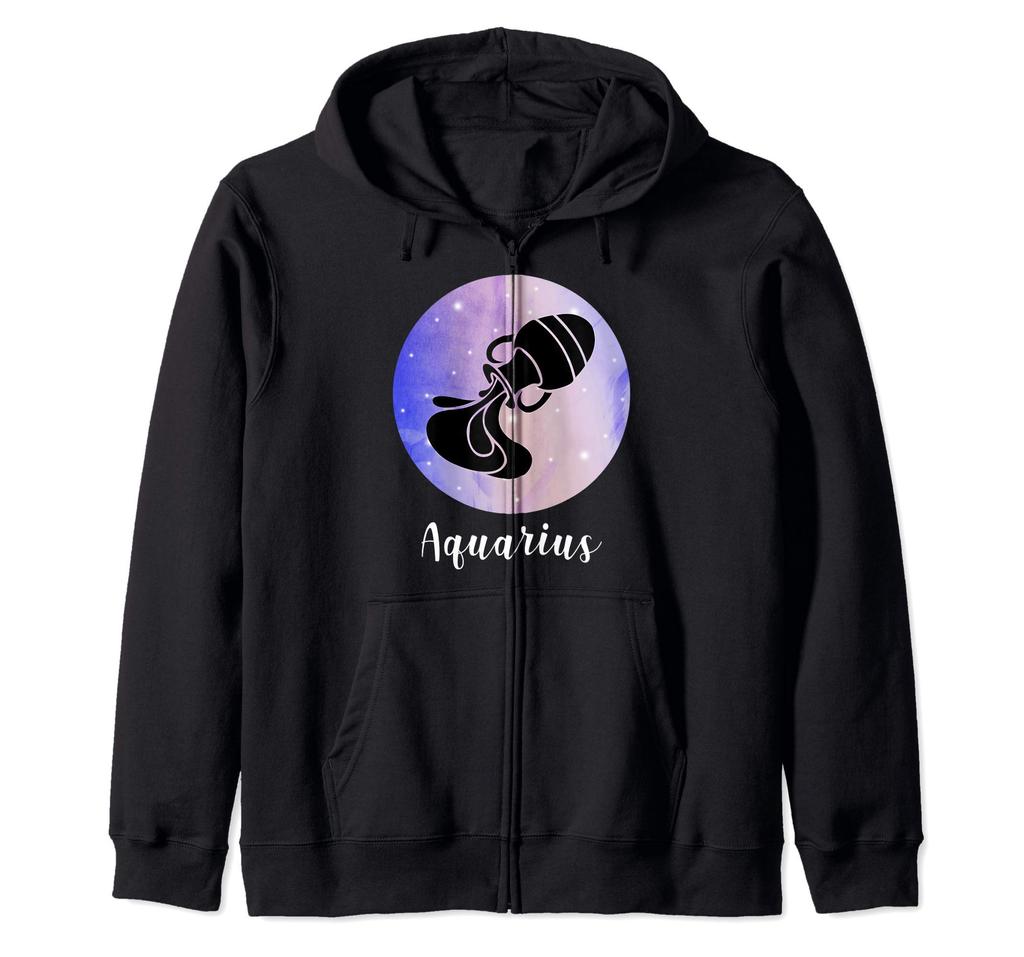 Aquarius Gift Astrology Horoscope Zodiac Signs Zip Hoodie