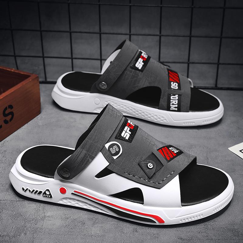 Fashion CYYTL Sandals For Men Slippers Leather Casual Outdoor Beach Slides 2024 Summer Male Shoes 2 Wear Flip-Flops Walking Fisherman