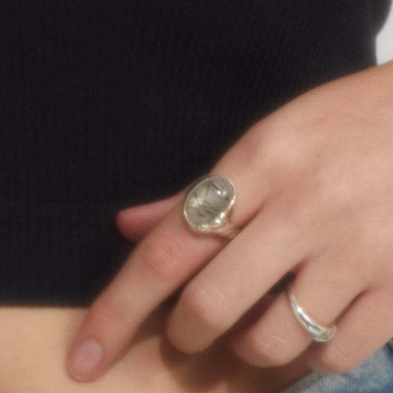 BOLDIERE Flower leaf ring_ R19[Silver]