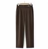 Mom's High Waist Casual Straight Leg Pants for Spring & Autumn - Plus Thick Loose Velvet for Middle-Aged & Elderly Women