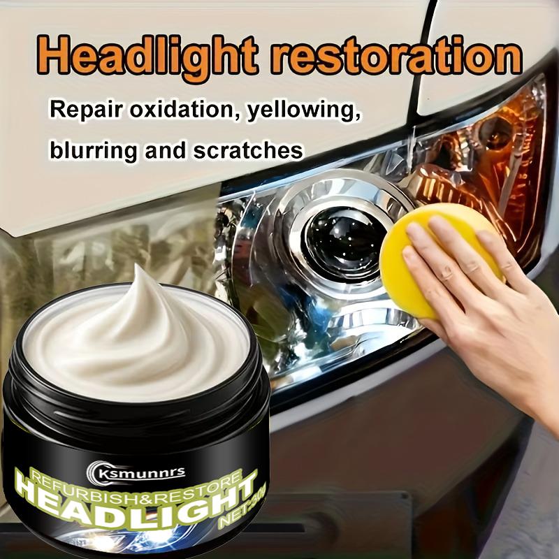 Car Front Lighting Headlight Oxidation Renovation Nutrient, Yellowing Renovation Repair, Processing Scratches And Blurriness, Re