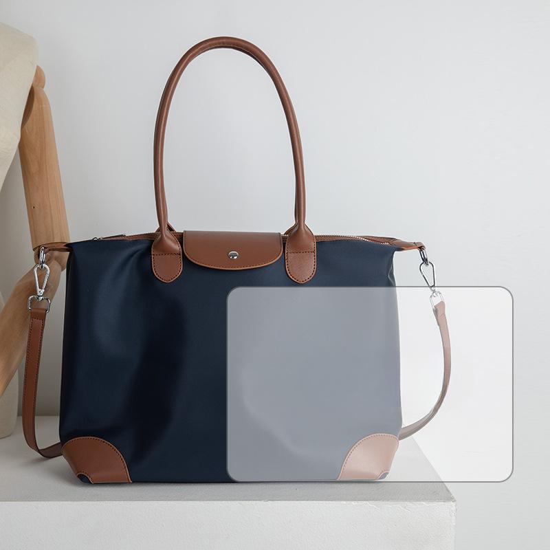 Large Capacity New Tote Bag Oxford Cloth Shoulder Bag Contrasting Color Handbag for Class Commuting Mommy Bag Shopping Bag
