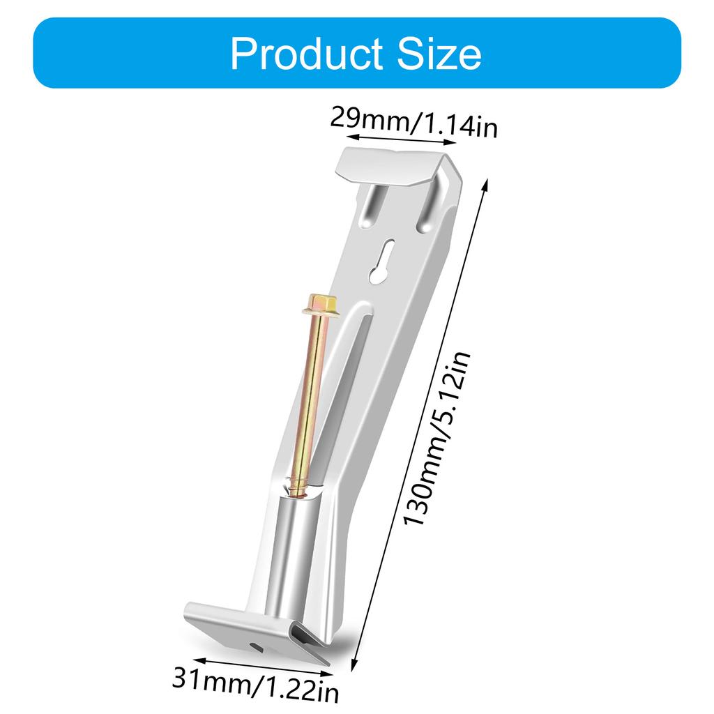 28 Pack Hide Gutter Hangers 5 Inch Portable Sturdy Brackets with Screws Convenient for Gutters Repair Easy Installion