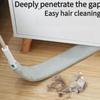 Flat Duster Extendable Long Handle Mop Microfiber Duster Under Appliance Cleaning Tool for Home Apartment Office Floor Furniture